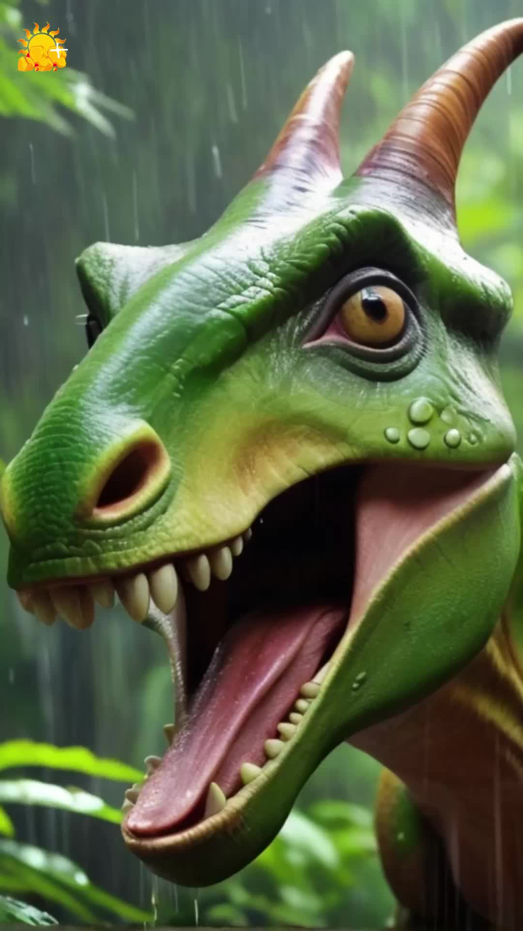 Dino 😍 Joke 🇺🇸 What is green, has four legs, and would…