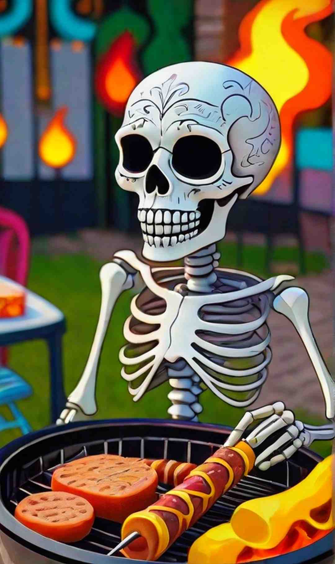 BBQ 😘 Joke 🇺🇸 Why did the skeleton go to the BBQ?