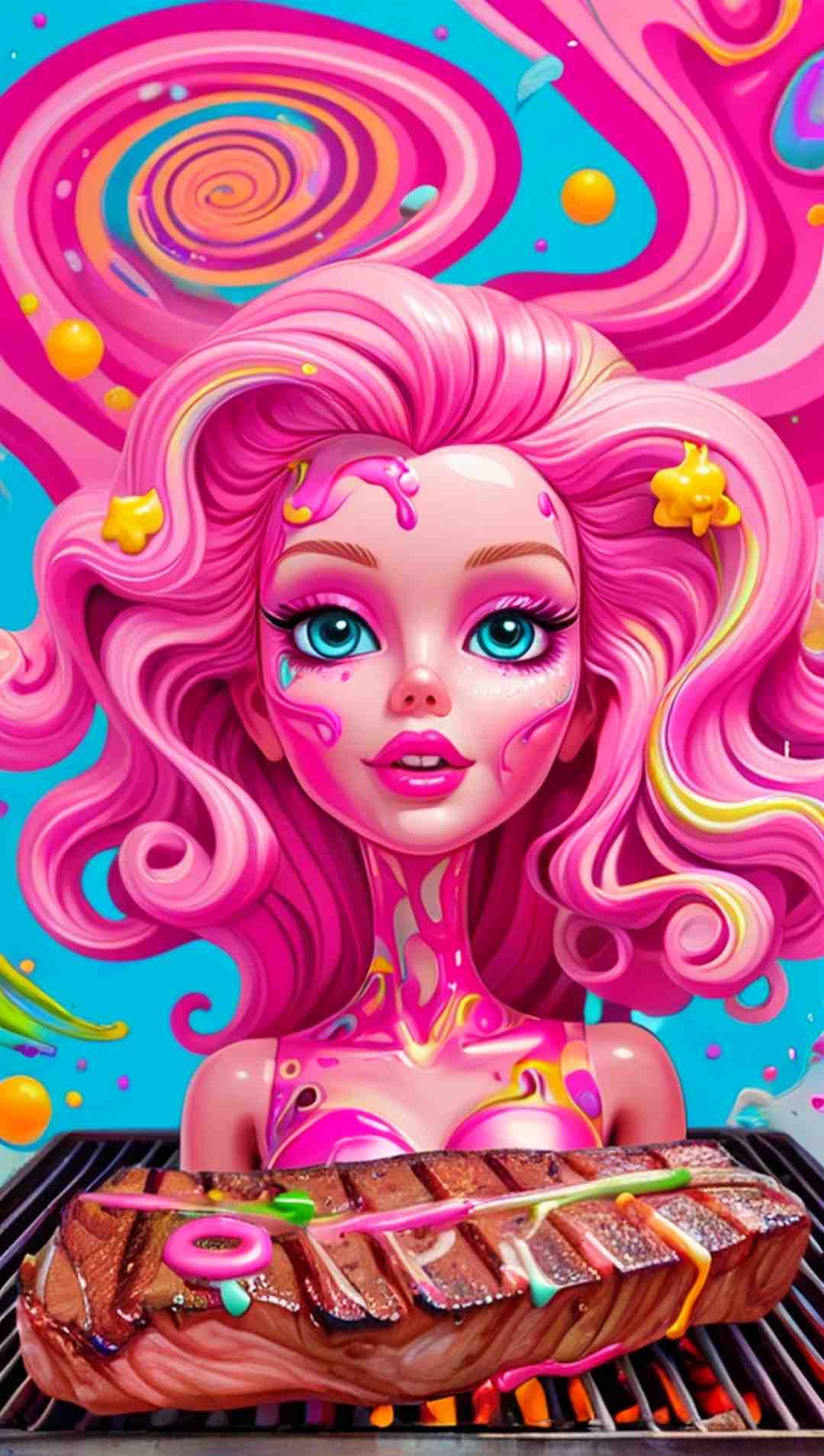 😏 Perché sua figlia mette la sua bambola preferita sul barbecue?